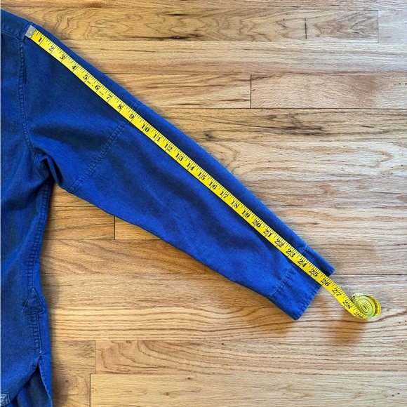 Dark Blue Casual Button Down Shirt - Picture 6 of 8